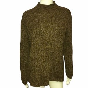 J. Crew Brown Lambswool Pullover Sweater Size XL